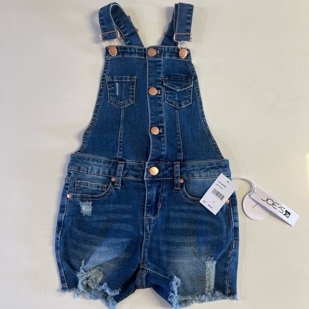 NWT Joe's Jeans Kids' Jacky Denim Shortalls Size S